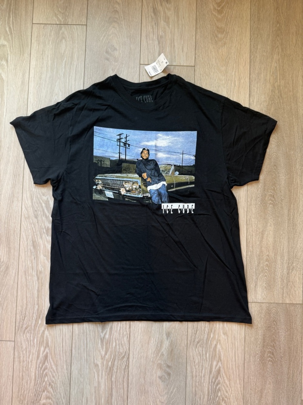 Ice Cube Men’s XL Black T-Shirt Rap Hip Hop Graphic Tee New With Tags